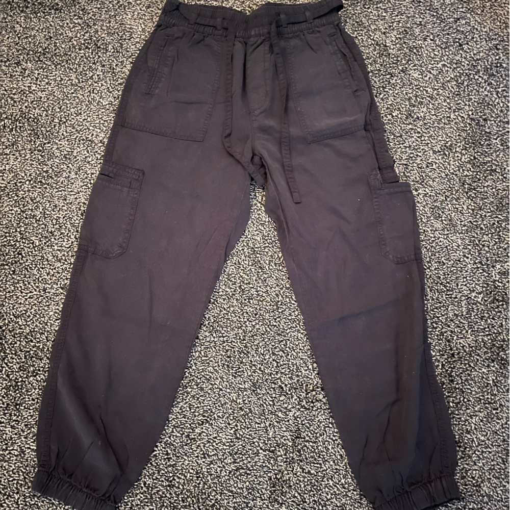 American Eagle Outfitters Black Cargo Jogger Pants